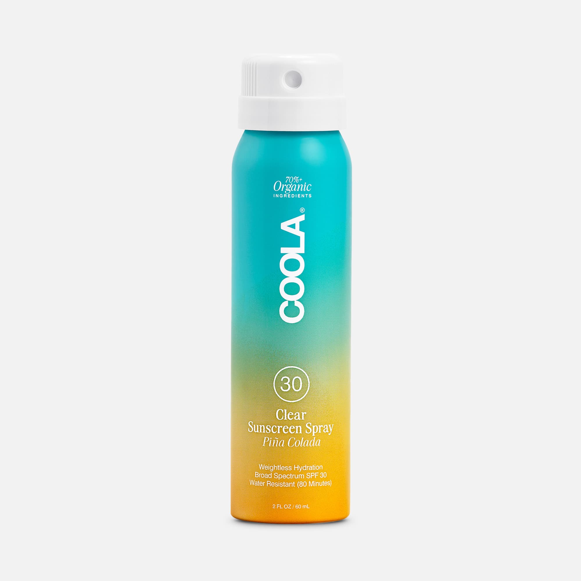 COOLA Classic Body Organic Sunscreen Spray SPF 30 Pina Colada - Travel Size