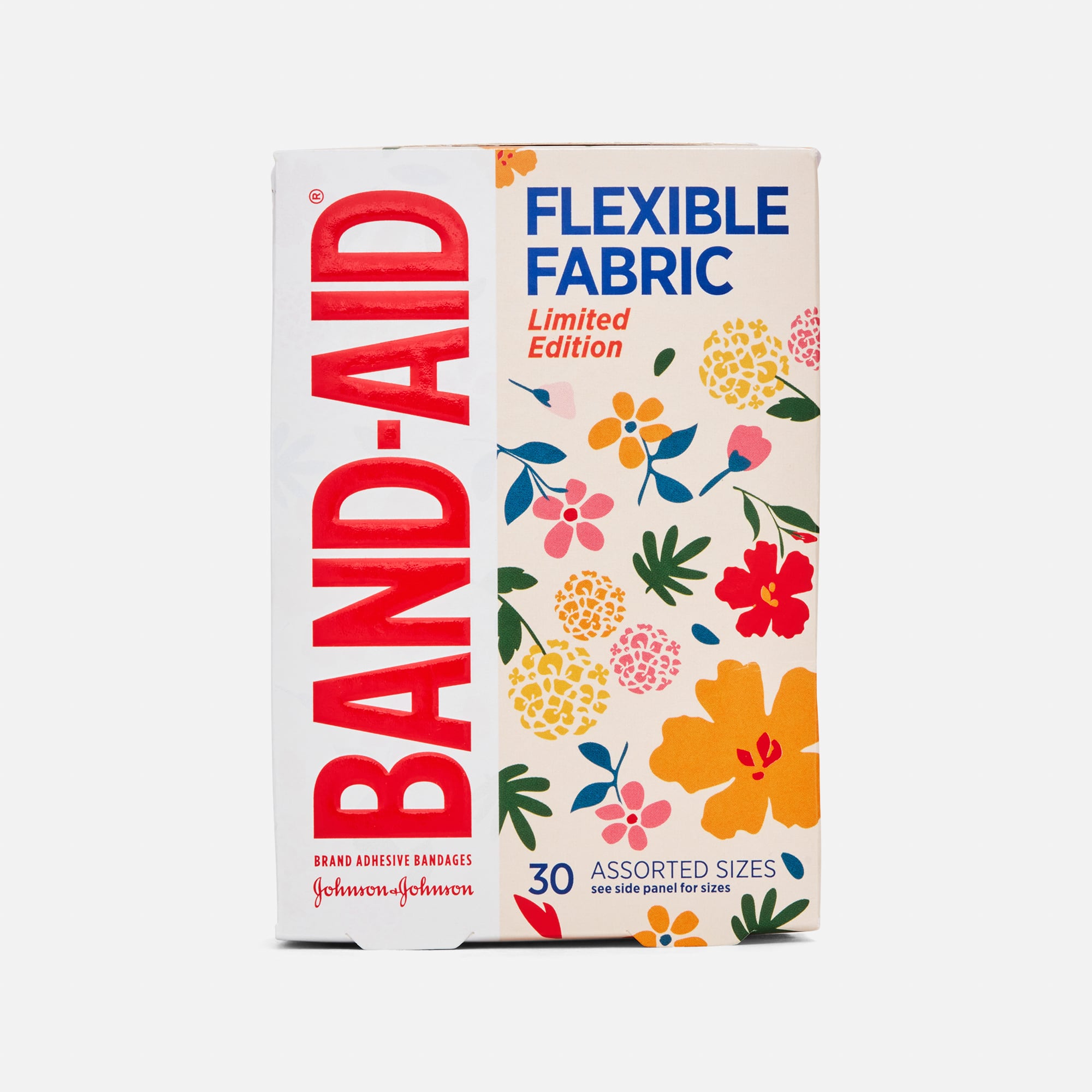 BAND-AID® Decorated Flexible Fabric Assorted 30 ct., Wildflower