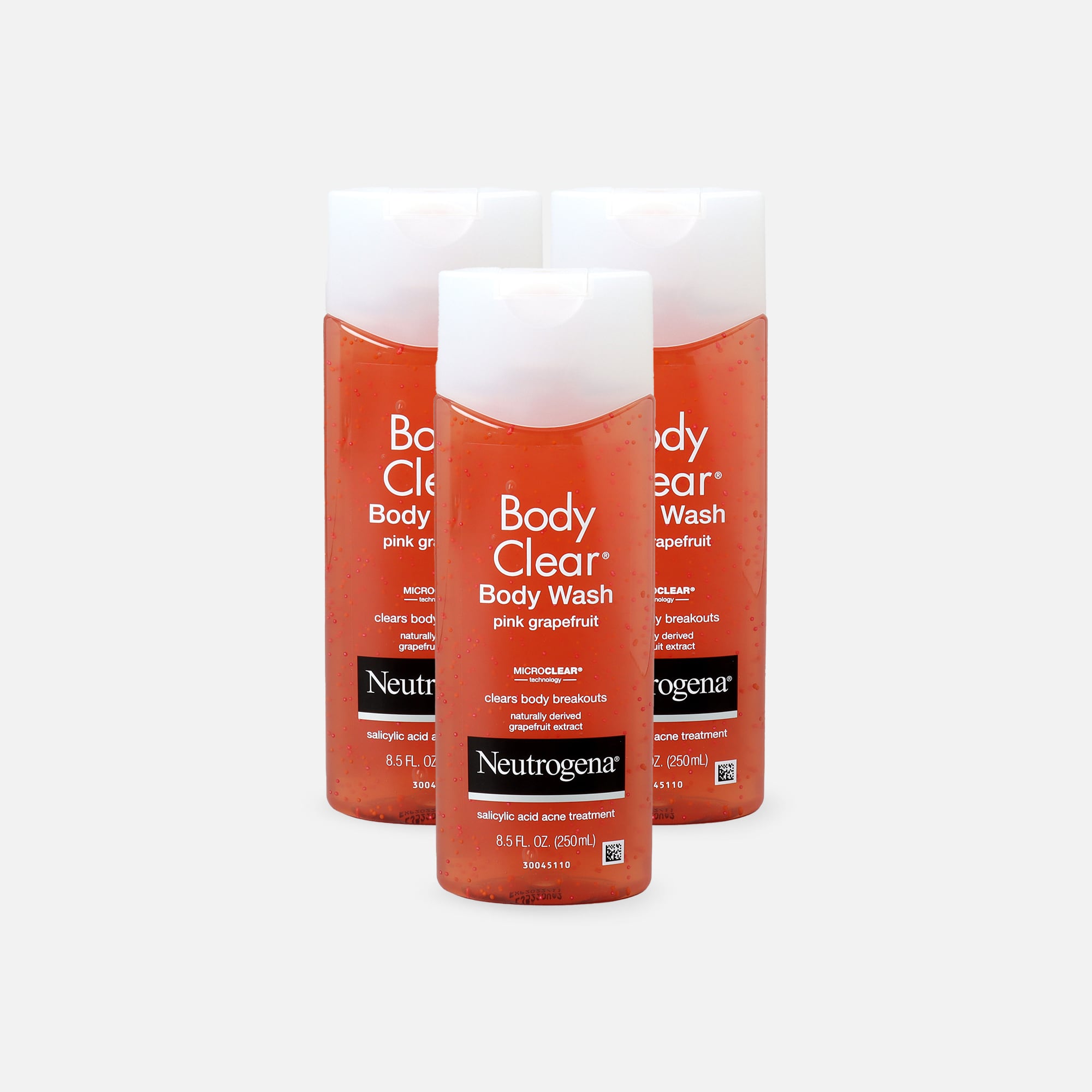 Neutrogena Body Clear Pink Grapefruit Body Wash, 8.5 oz. (3-Pack)