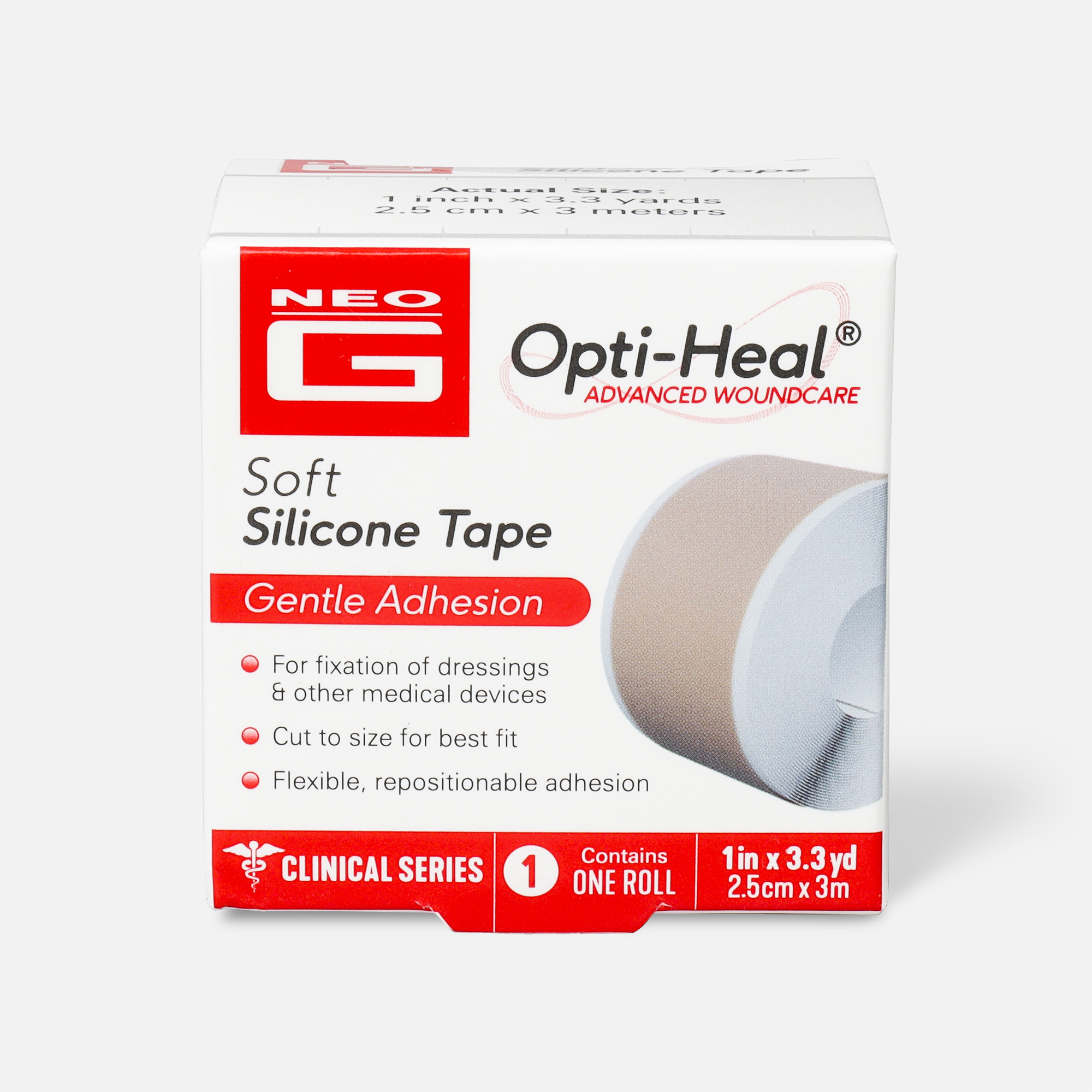Neo G Soft Silicone Tape, 1" x 3.3 yrd
