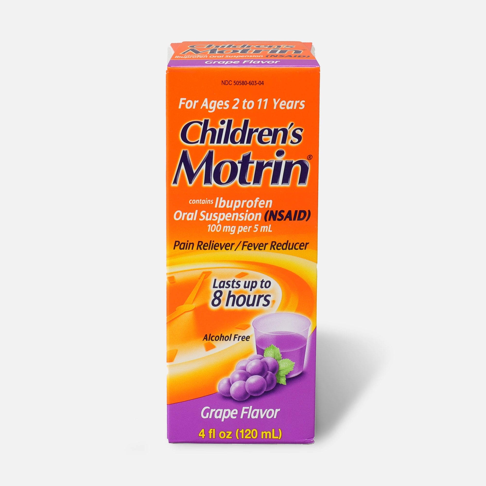 Children’s Motrin, 4 fl oz, Grape Flavor