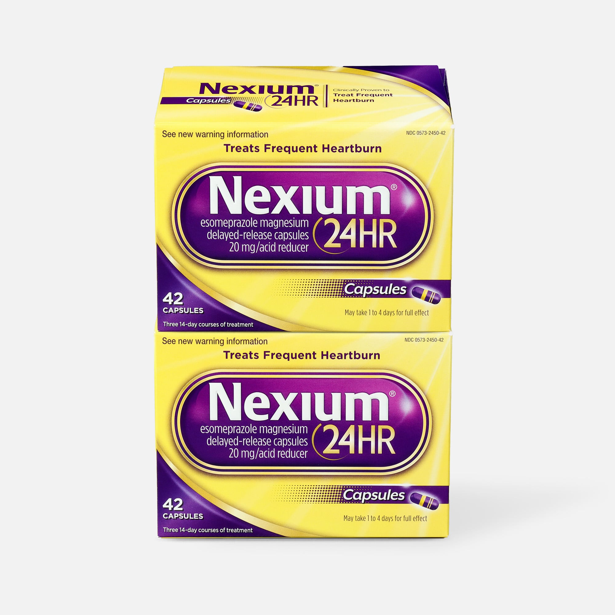 Nexium 24HR Capsules, 42 ct. (2-Pack)