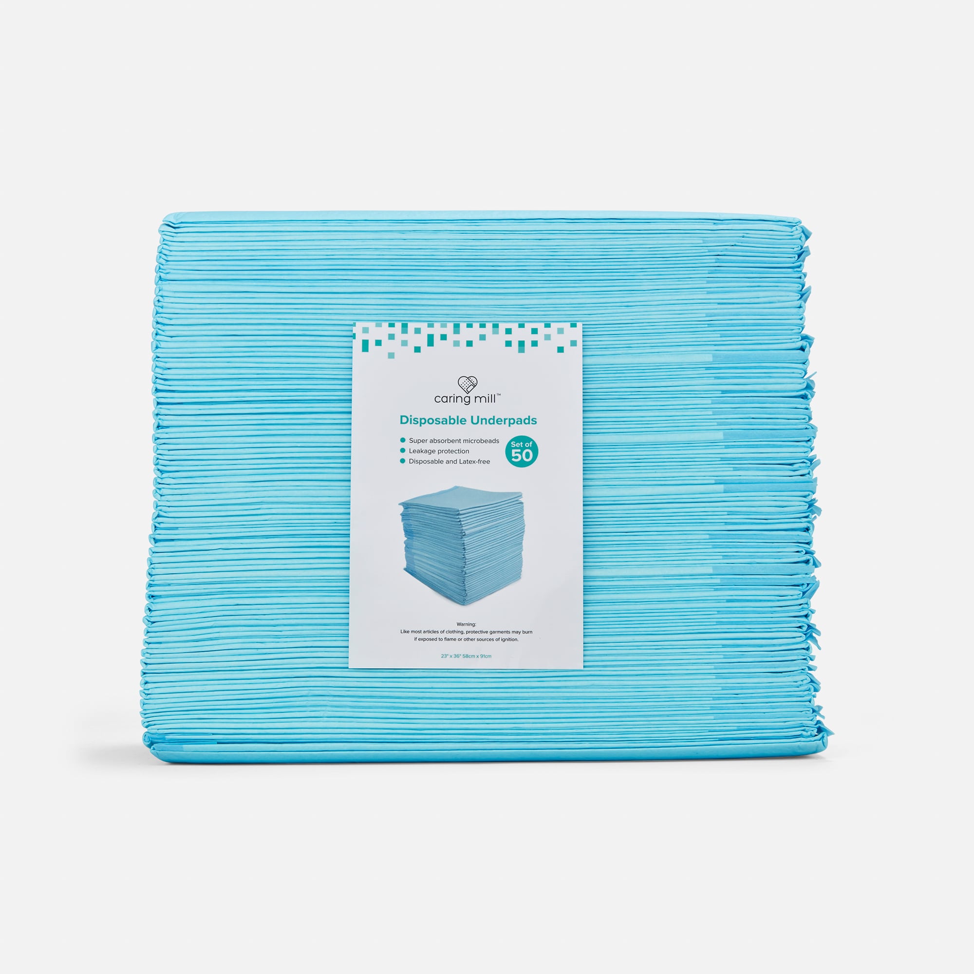 Caring Mill™ Disposable Underpads, 23" x 36", 50 ct.