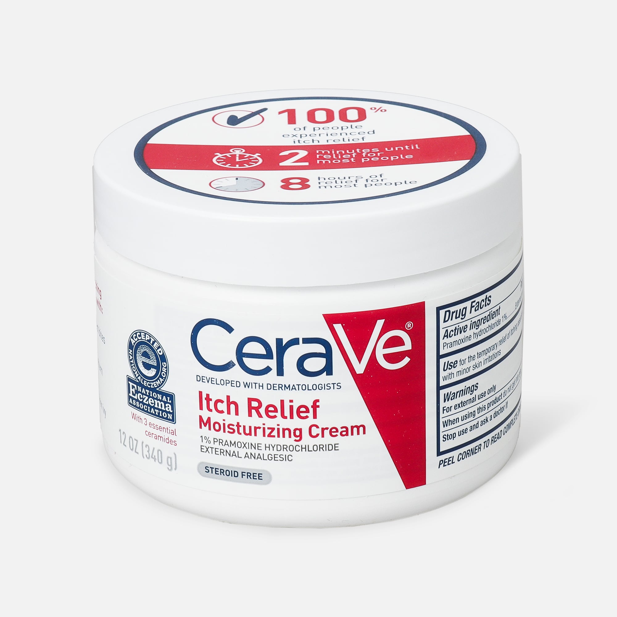 CeraVe Moisturizing Cream for Itch Relief, 12 oz.