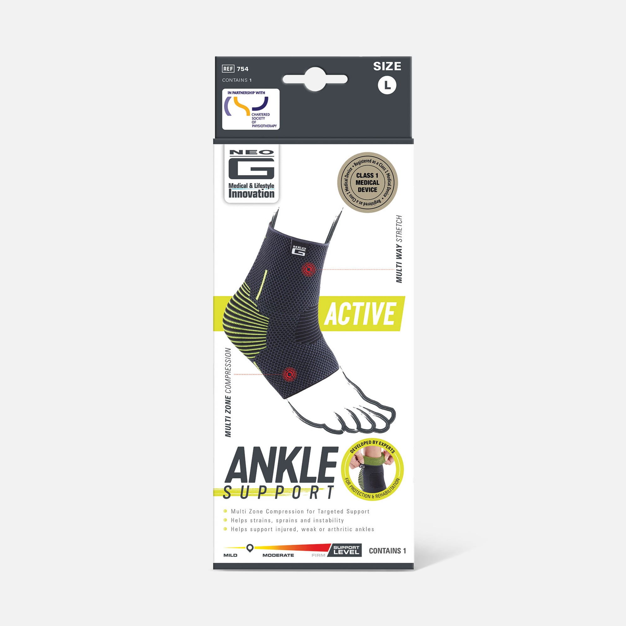 Neo G Active Ankle Support, Large