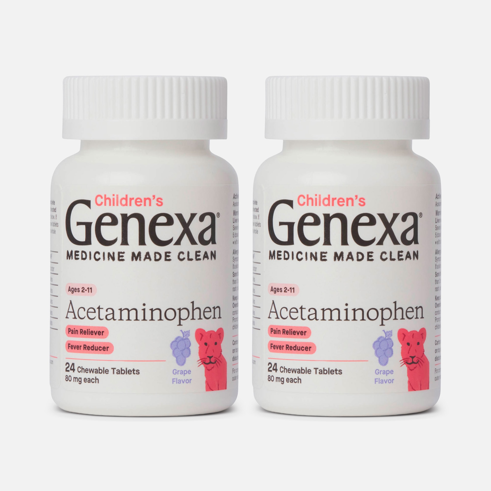 Genexa Children's Acetaminophen Chewable, 24 ct. (2-Pack)
